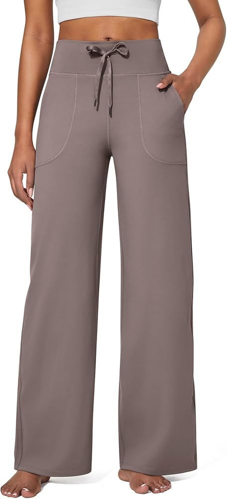 G4Free EverGoing Wide Leg Pants for Women Yoga Pants High Waist Sweatpants with Pockets Stretch L... | Amazon (US)