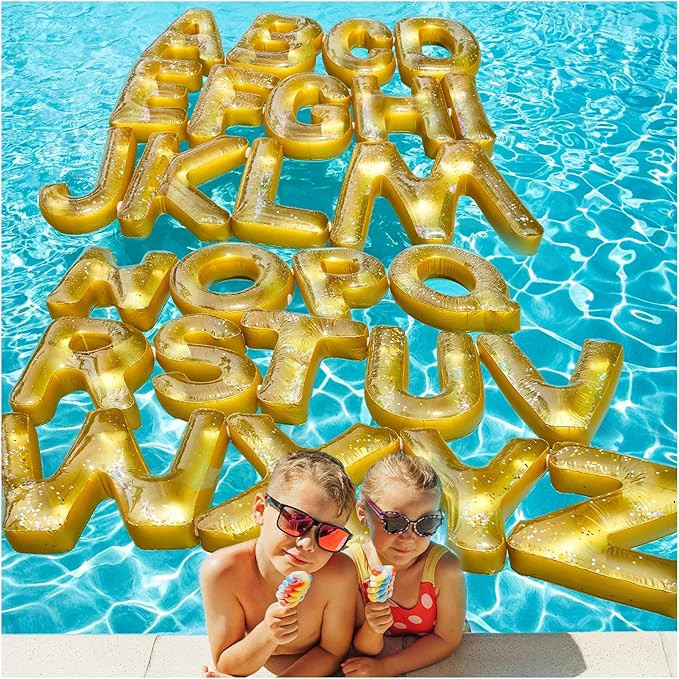 Pool Party Decorations Inflatable Pool Floats Letter Set (A to Z) by Spell Party – Large 20” ... | Amazon (US)