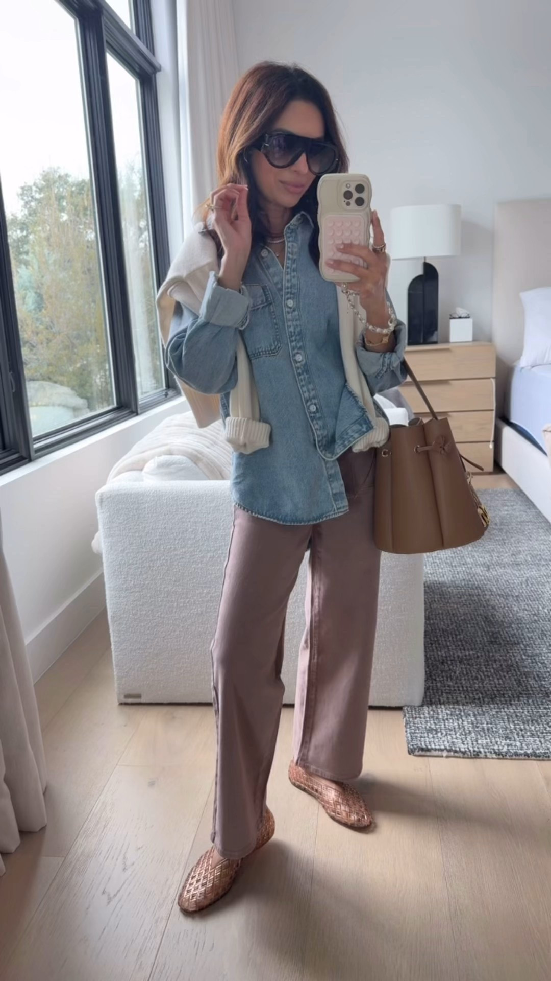 Casual chic elevated look! Wearing an xs in target denim shirt, and 24 in my favorite designer denim!! 

#LTKootd #LTKPetite #LTKSeasonal