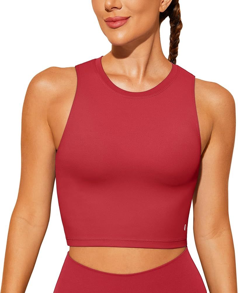 Natural Feelings Sports Bras for Women Removable Padded Yoga Tank Tops Sleeveless Fitness Workout... | Amazon (US)