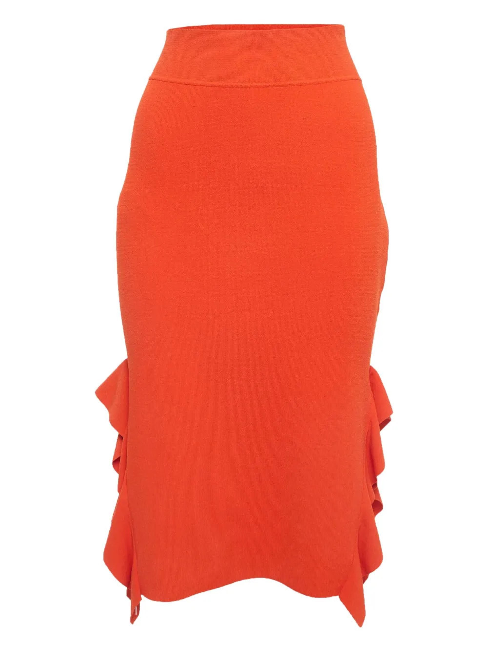 Opening Ceremony ruffle pencil midi skirt - Orange | Farfetch Global