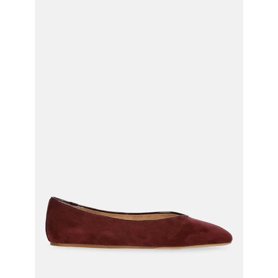 Scenario Women's Faux Suede Ballet Flats | Walmart (US)