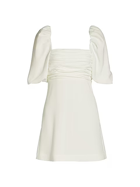 Odele Puff-Sleeve Mini Dress | Saks Fifth Avenue
