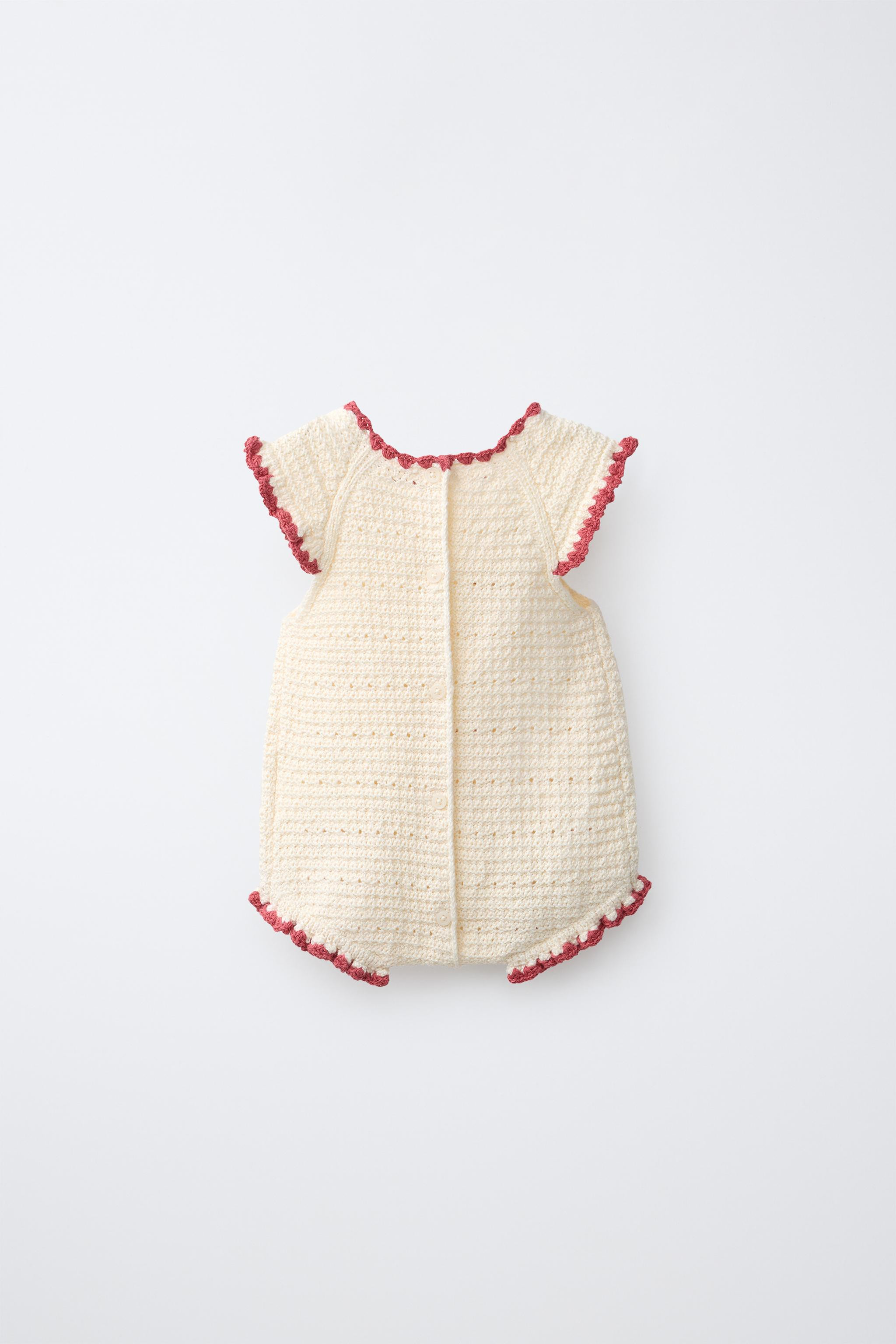 KNIT CHERRY ROMPER | Zara US