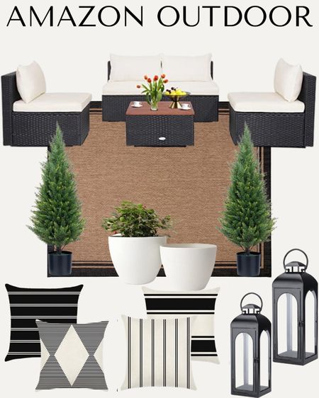 I’m loving this affordable 5 piece patio furniture set from Amazon!  It’s perfectly paired with the affordable throw pillows!!  Love this for a patio or deck!

#LTKstyletip #LTKFind #LTKhome