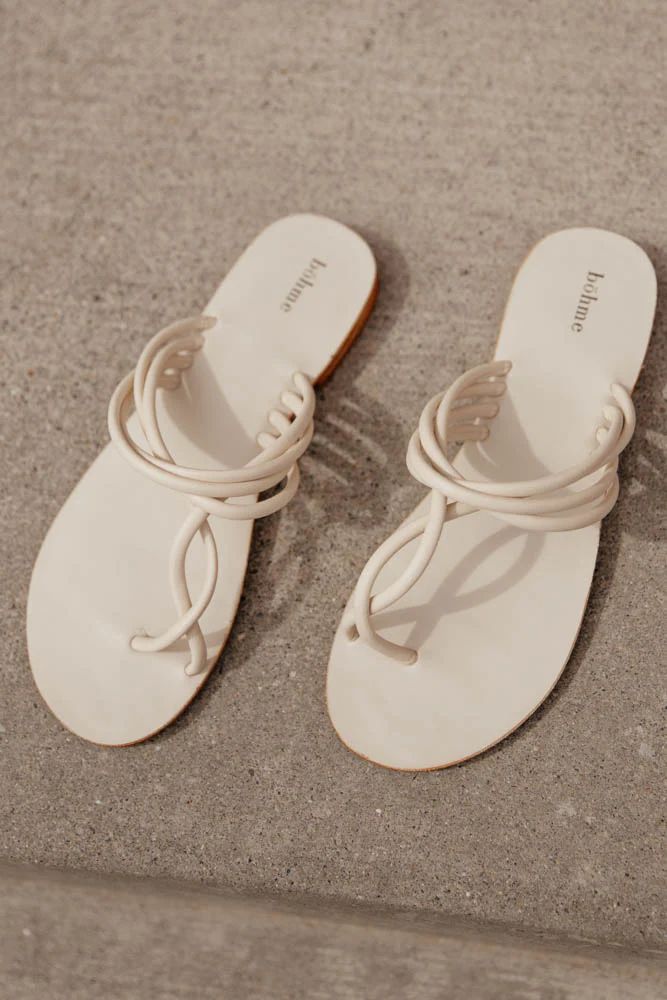 Adeline Sandals in Ivory - böhme | Bohme