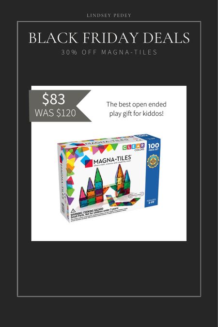 Open ended play! Best seller is 30% off! 

Gift guide, Black Friday, cyber Monday, gifts for kids, gifts for boys, gifts for girls, magnatiles, amazon 

#LTKkids #LTKGiftGuide #LTKCyberweek