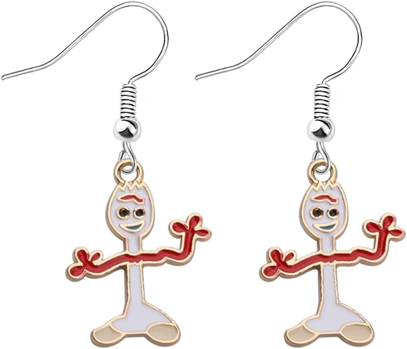 TGBJE Forky Lover Gift Forky Earrings Forky Kartoon Necklace Forky Gift Kartoon Gift | Amazon (US)