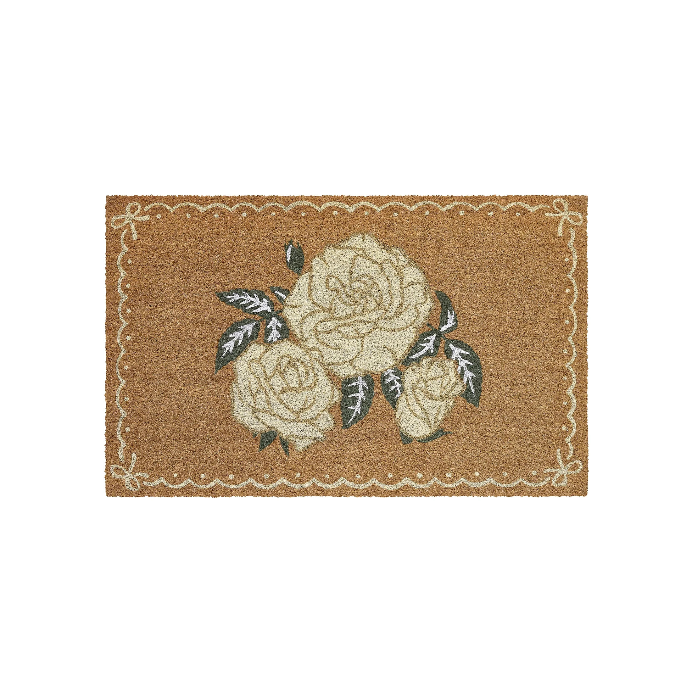 My Texas House Multi Dainty Rose Outdoor Coir Mat, 18" x 30" | Walmart (US)