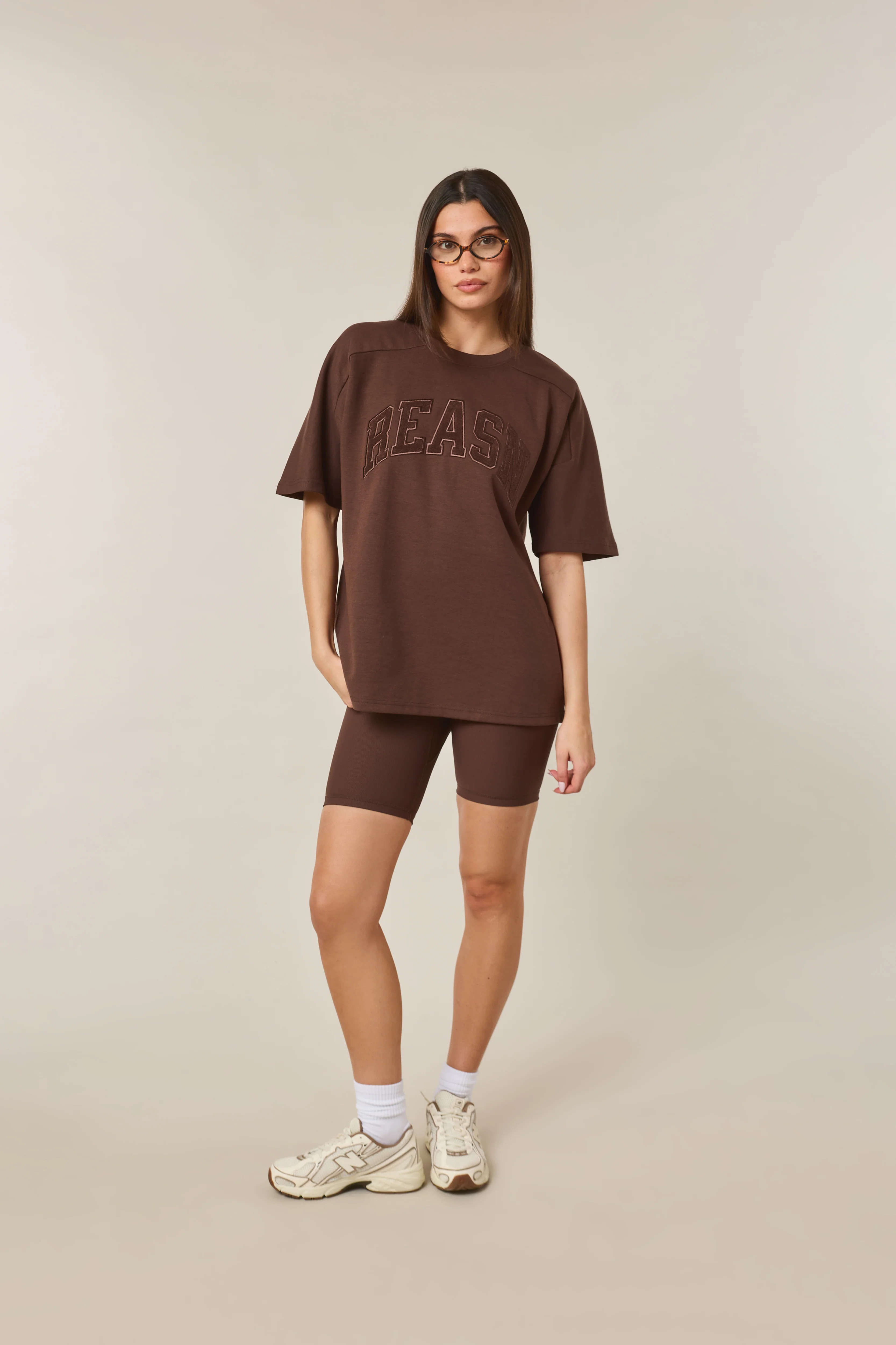 Oversized Branded T Shirt - Espresso | Reasn