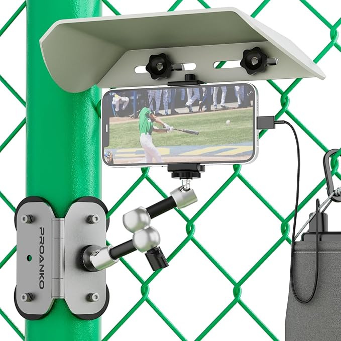 Magnetic Phone Fence Mount with Shade, Game Recording Mounting Kit Compatible with Gamechanger, i... | Amazon (US)