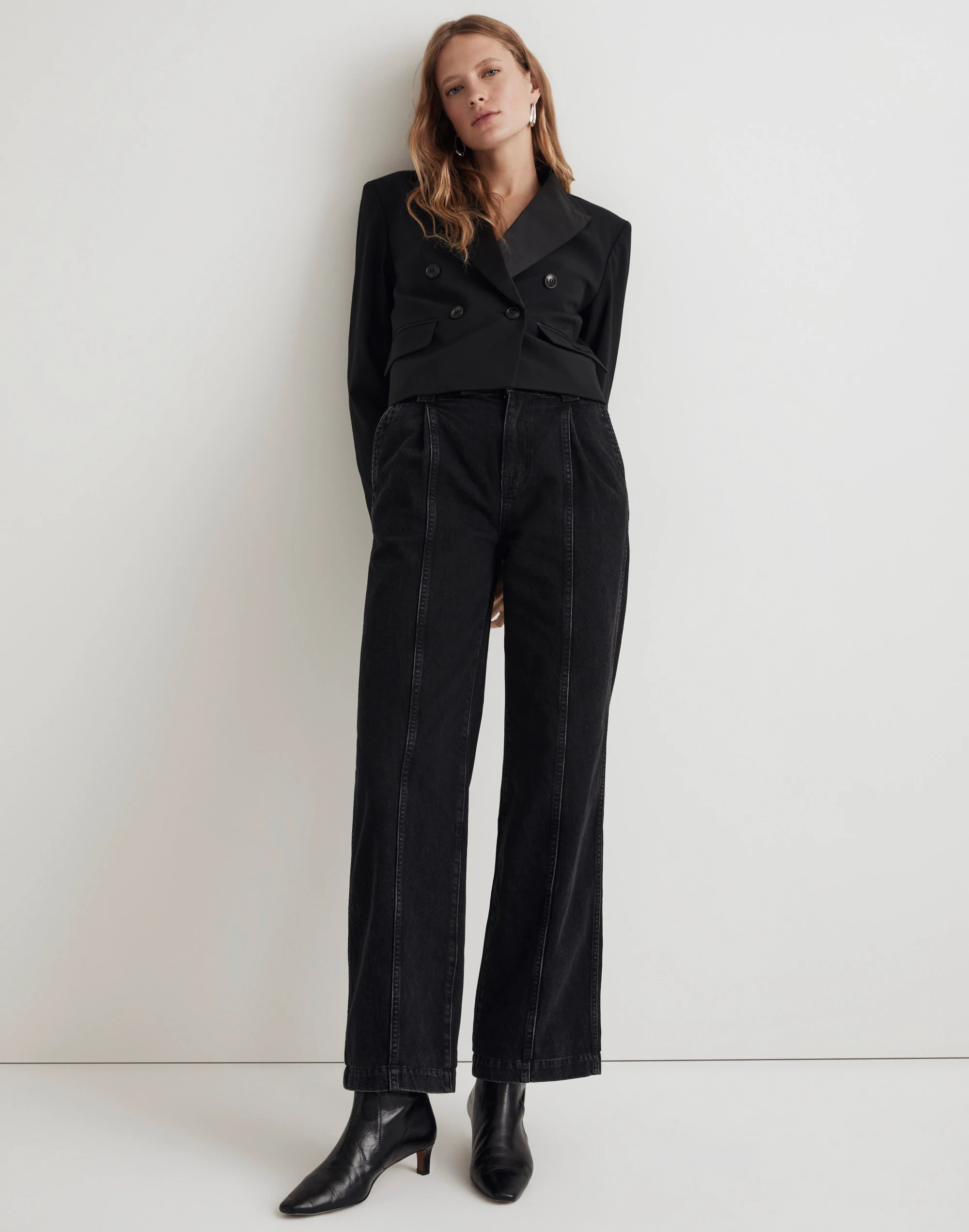 The Perfect Vintage Wide-Leg Jean in Naylor Wash: Seam Edition | Madewell