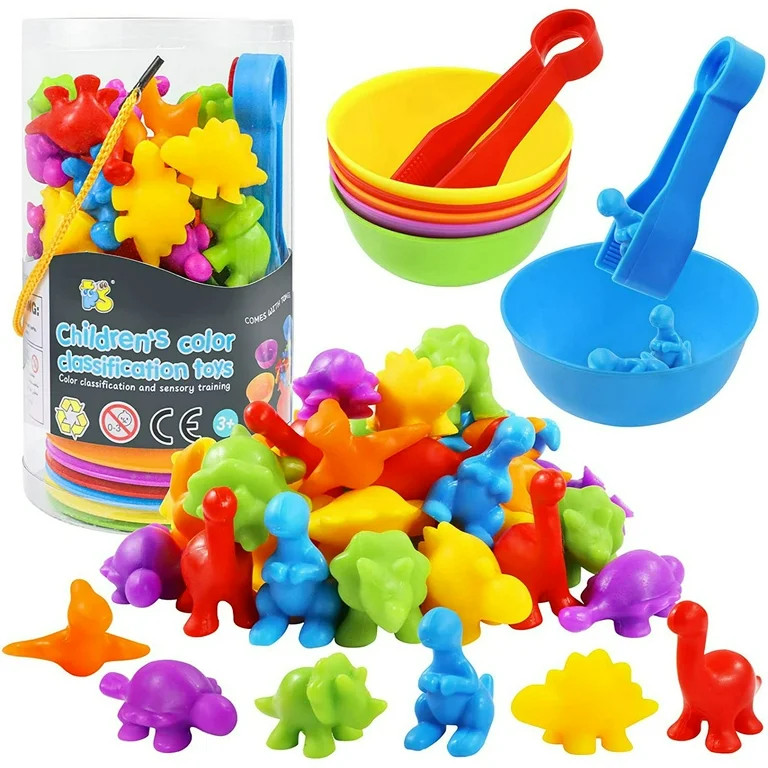 Color Sorting and Counting Dinosaurs Toys for Toddlers 3 5 4 Years Old Preschool Matching Learnin... | Walmart (US)