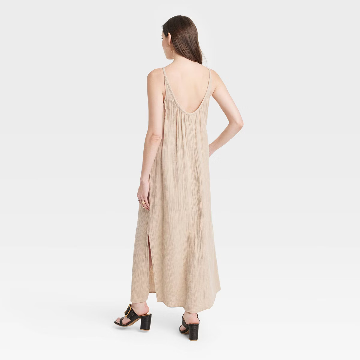 Women's Scoop Back Maxi Shift Dress - Universal Thread™ | Target