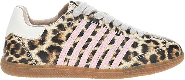 SHUSHOP Womens Stevie Lace Up Sneakers Shoes Casual - Brown | Amazon (US)
