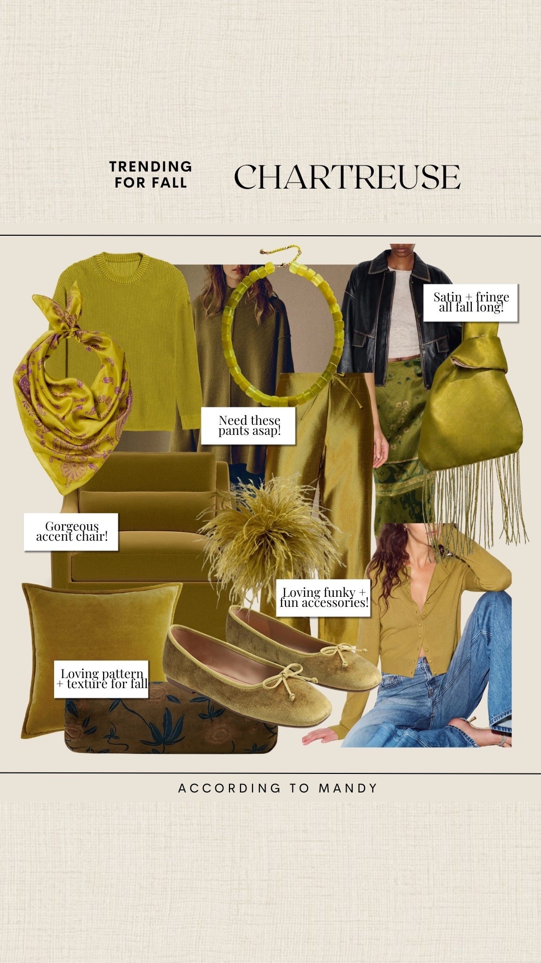 Trending for Fall - Chartreuse!

fall fashion, fall fashion finds, fall trends 2026

#LTKSeasonal