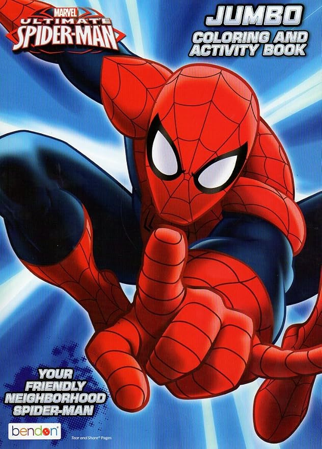 Marvel Ultimate Spider-Man Jumbo Coloring & Activity Book | Amazon (US)