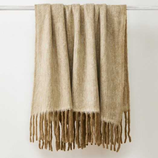 Cross Dye Faux Mohair Throw | West Elm (US)
