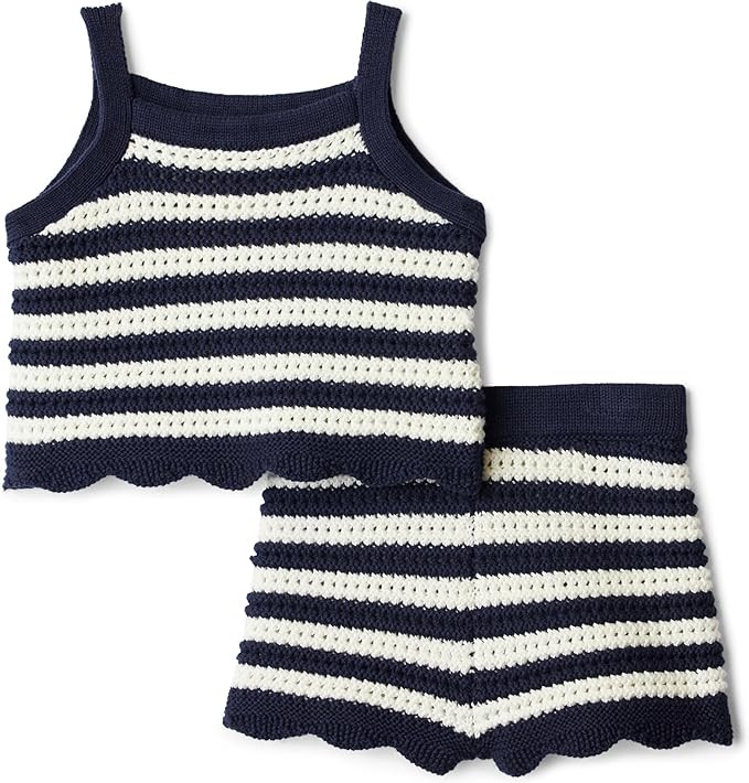 Amazon Essentials x Sofia Grainge Mommy & Me Cotton Crochet Sweaters & Tank Sets | Amazon (US)