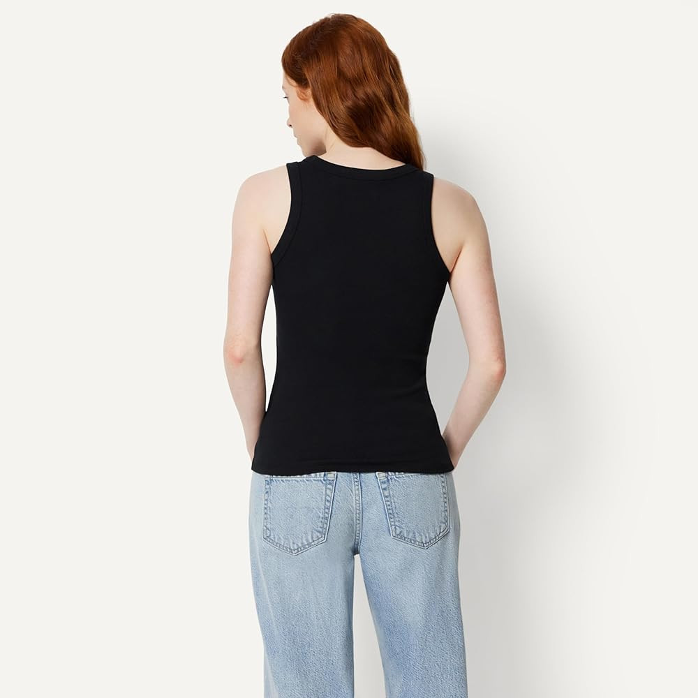 Amazon Essentials Women's Slim-Fit High Neck Ribbed Tank | Amazon (US)