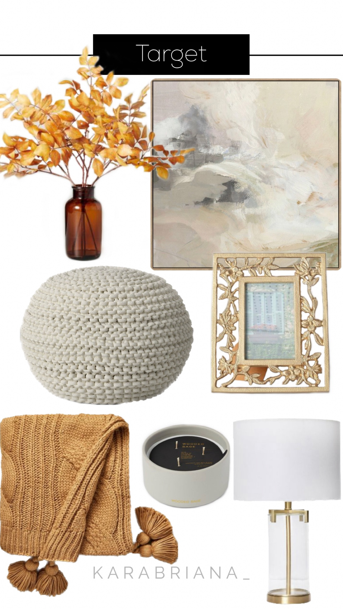 Fall vibes at target! Going with copper and amber accents. Floral, wall, decor, throw blanket, floor, poof, candle, table lamp 

#LTKhome #LTKstyletip #LTKFind
