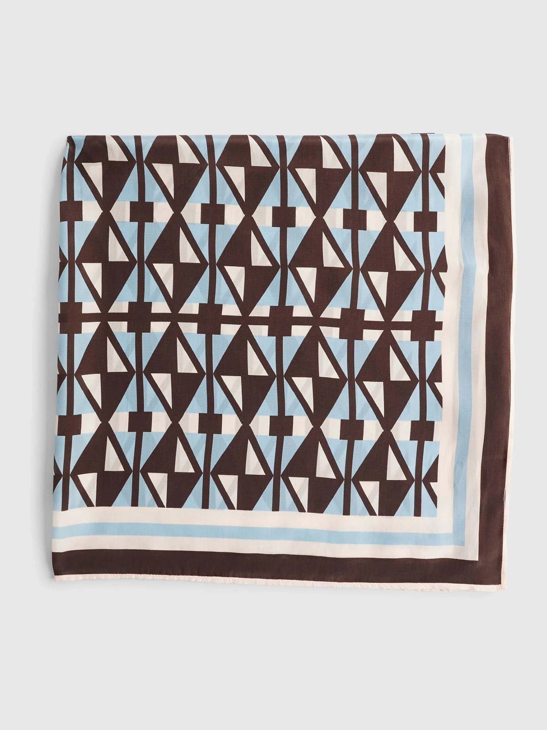 River Island Blue Geo Print Square Scarf - Size ONE | Next US