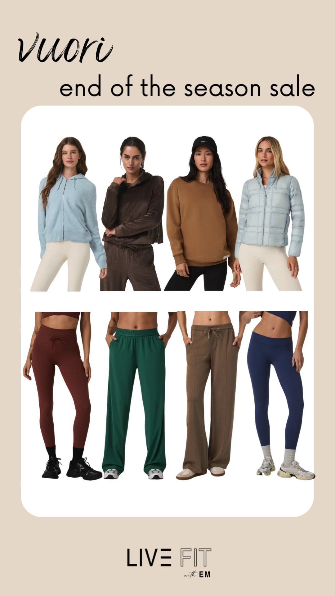 Ease into comfort—Vuori’s end-of-season sale is calling with feel-good favorites made to move with you! Everyday comfort meets effortless cool. 🧘‍♀️💫🛍️  
#Vuori #Athleisure #ActiveStyle #SaleAlert #CozyVibes #WardrobeRefresh #StyleInspo #FitnessFashion #TrendyLooks #SeasonalStyle 

 #LTKootd #LTKActive #LTKSaleAlert