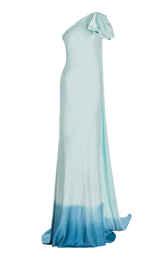Convertible Dip-Dyed Silk One-Shoulder Gown | Moda Operandi (Global)