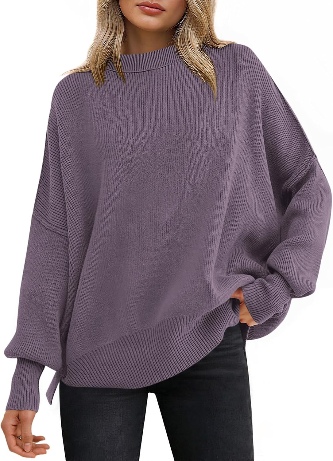 ANRABESS Women's Oversized Knit Sweaters 2026 Fall Outfits | Amazon (US)