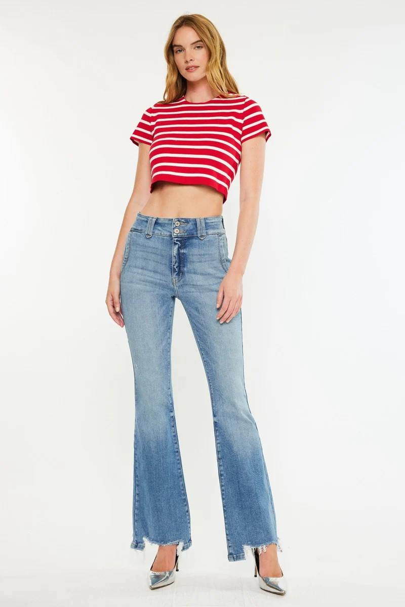 HIGH RISE FLARE JEANS | 555 Boutique