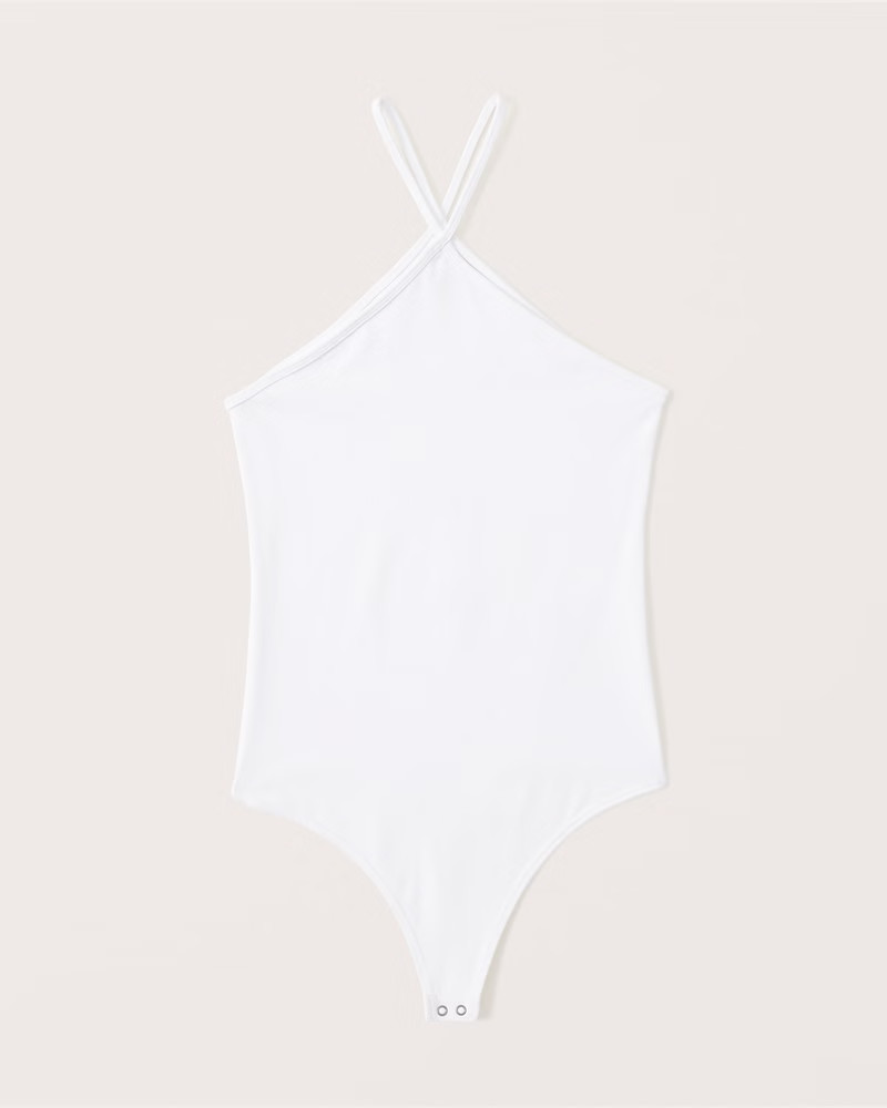 Women's Seamless Fabric Halter Bodysuit | Women's Tops | Abercrombie.com | Abercrombie & Fitch (US)