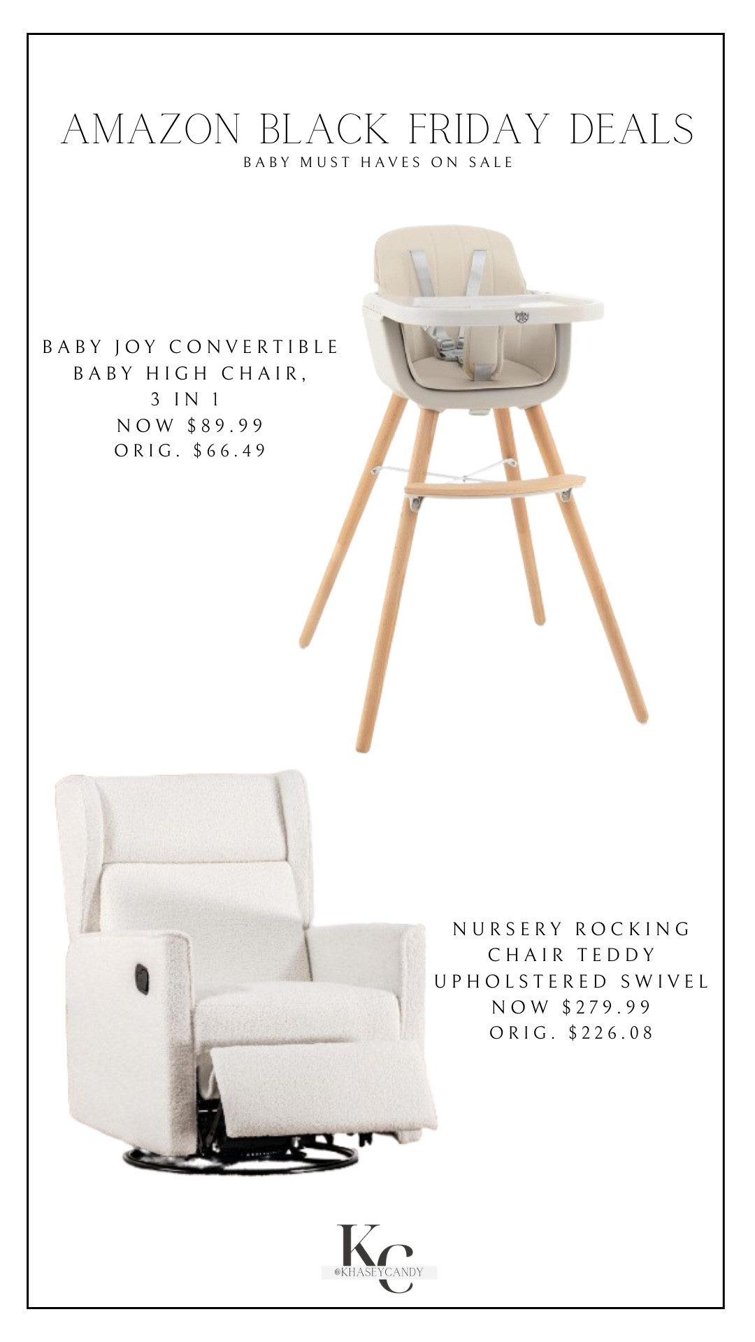 Amazon Black Friday Deals on Baby Items

high feeding chair, nursery boucle recliner chair



#LTKCyberWeek #LTKGiftGuide #LTKBaby