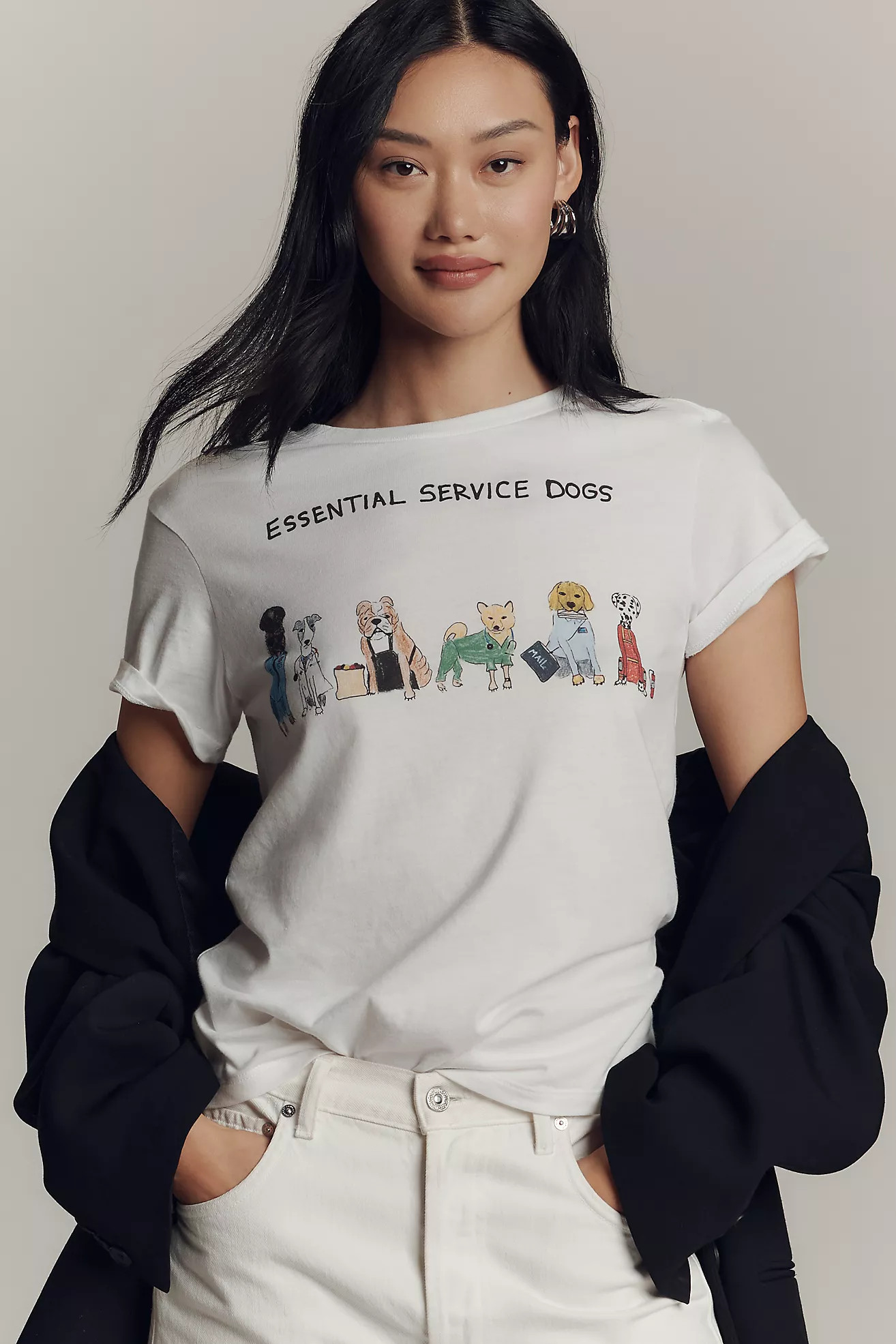 Unfortunate Portrait Essential Service Dogs Graphic Tee | Anthropologie (US)