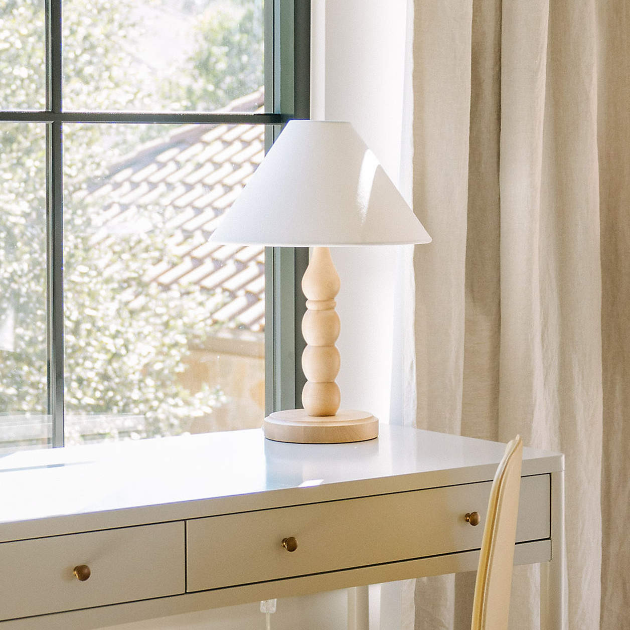 Jenny Lind Maple Wood Kids Table Lamp + Reviews | Crate & Kids | Crate & Barrel