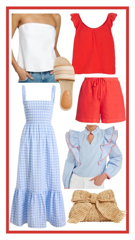 Fourth of July summer outfit inspo! Love these pieces in red, white & blue 💌

// gingham dress, matching set, tube top

#LTKshoecrush #LTKSeasonal #LTKtravel