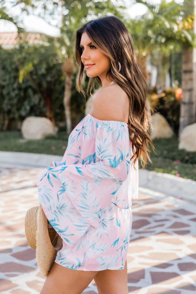 Dramatic Dreams Pink Printed Romper FINAL SALE | The Pink Lily Boutique