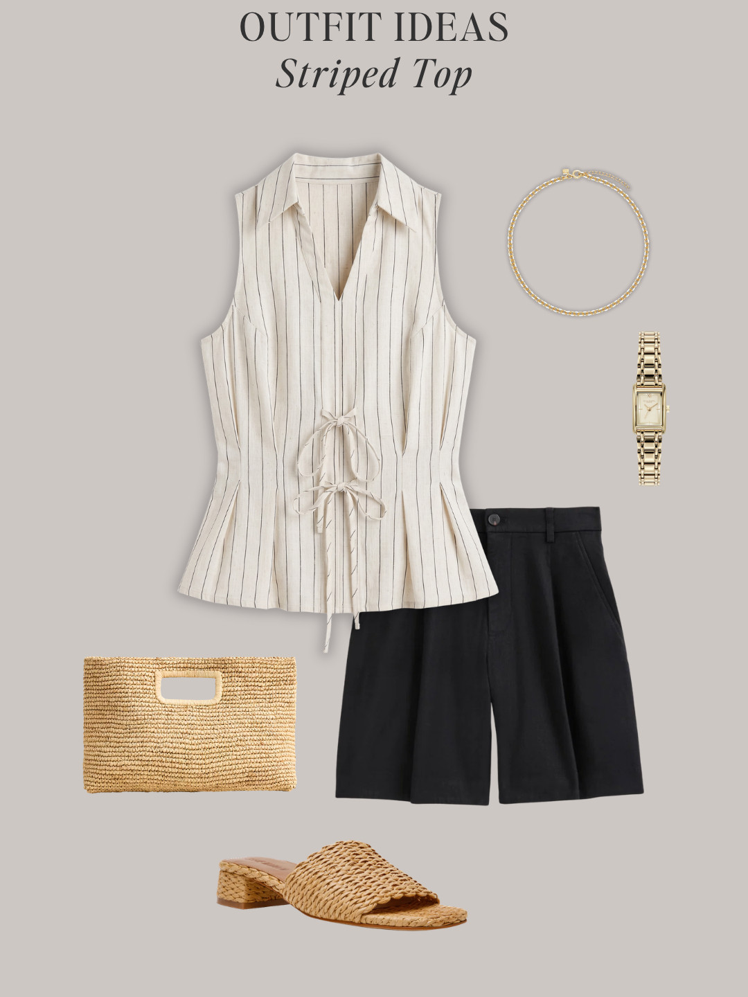 6 Minimal Chic outfits with a black striped top ☀️ Coming Soon!  The NEW Minimal Chic Summer Capsule Wardrobe will be published on May 4.  Look effortless and refined wearing these outfits featuring a black striped top.  All the clothes, shoes and accessories will be in the Minimal Chic Summer Capsule ✔️ 

#quietluxury #oldmoney #effortlessstyle #capsulewardrobe #outfitinspo 

 #LTKootd #LTKOver40