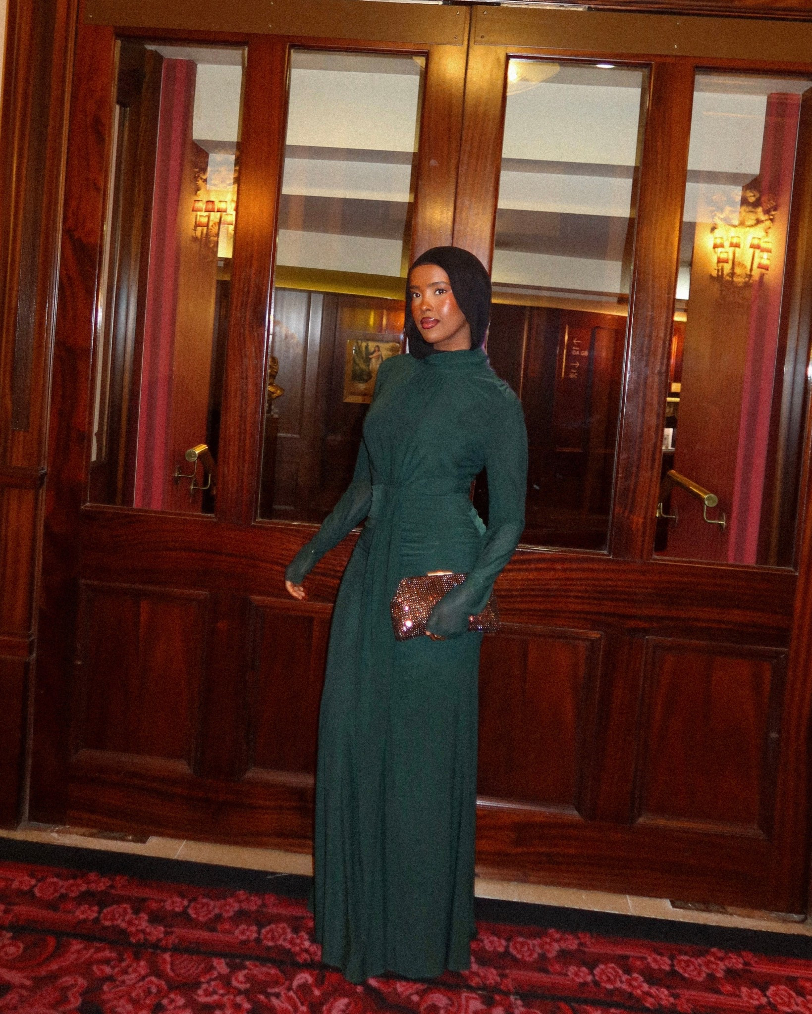 modest evening dress 🤍 

outfit idea, date night, maxi long sleeve dress, hijabi, emerald green

#LTKautumn #LTKuk #LTKdatenight