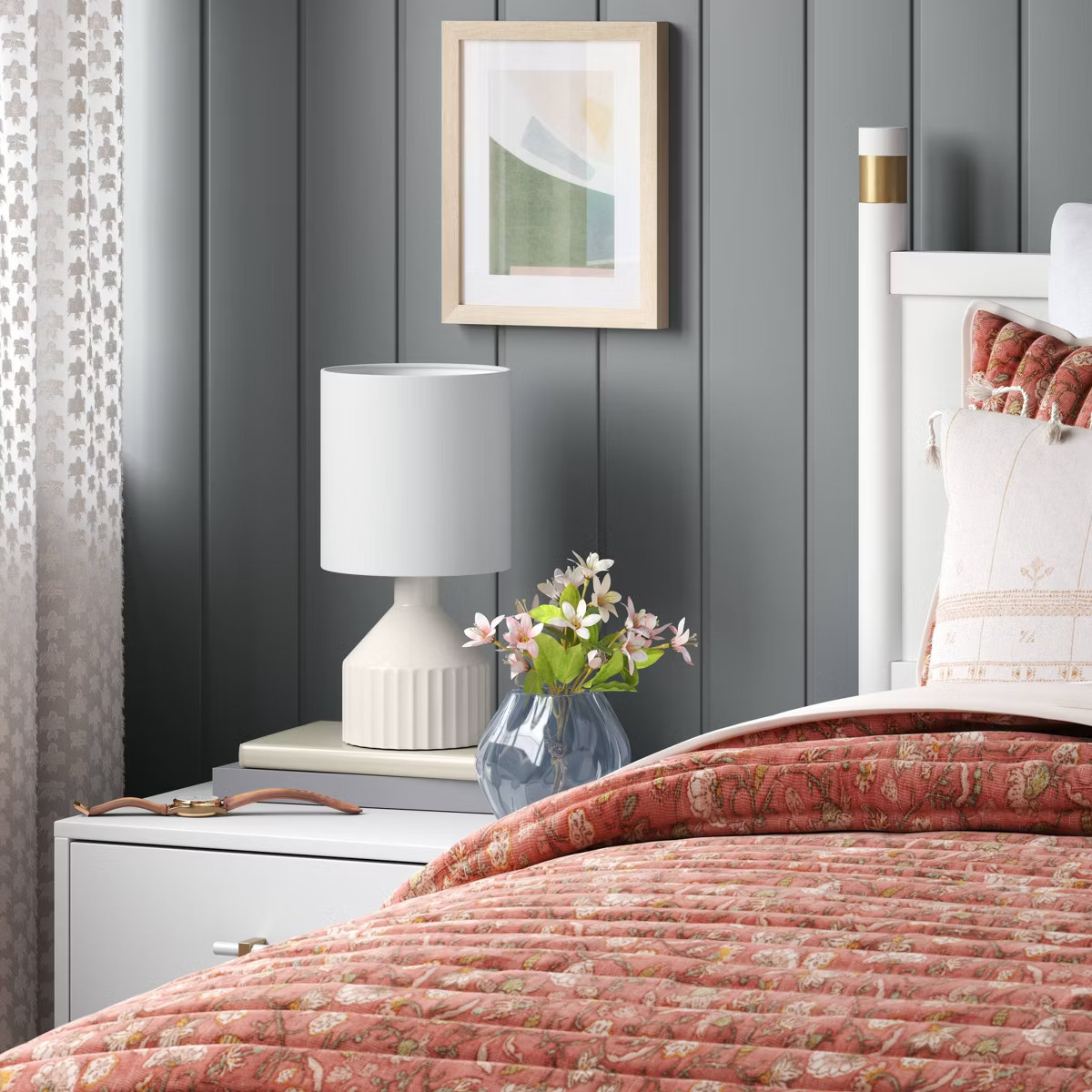 Small Shaped Glass Vase Blue - Threshold™ | Target