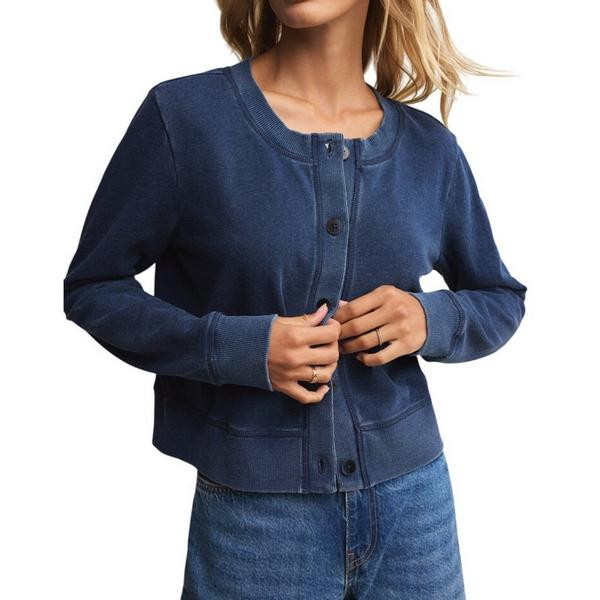Women's Z Supply Cardigan Daily Knit Denim XSmall Indigo | Scheels Sports