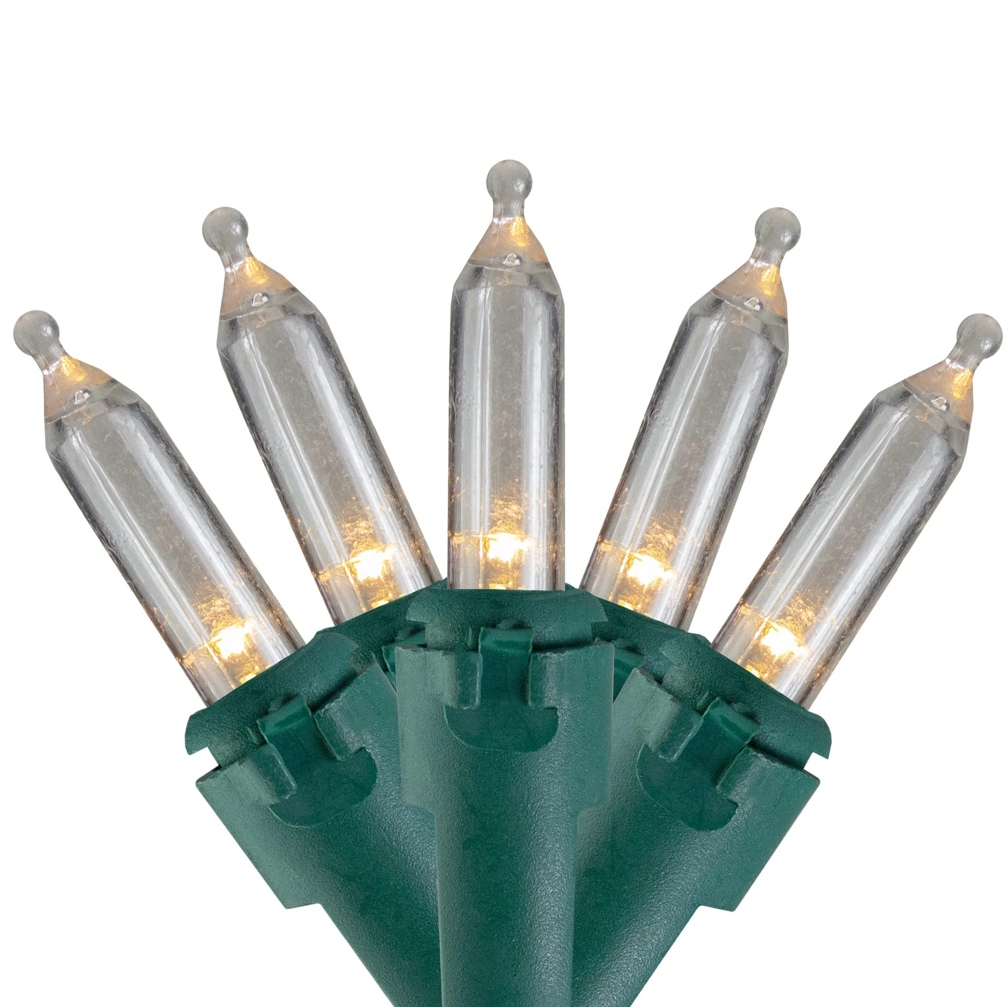 Northlight 35ct LED Mini Christmas Lights Warm White - 11.25' Green Wire | Walmart (US)