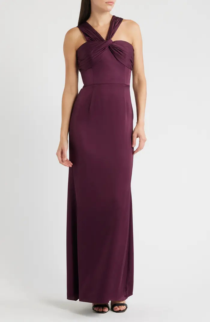Dress the Population Rosalia Sleeveless Satin Gown | Nordstrom | Nordstrom