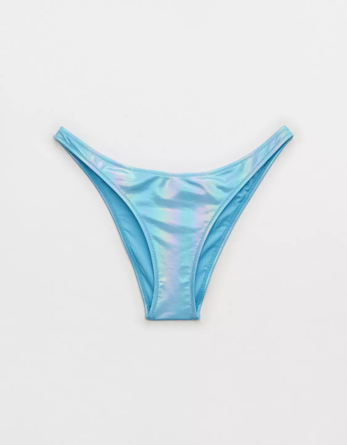 Aerie Metallic Low Rise Cheeky Bikini Bottom | American Eagle Outfitters (US & CA)