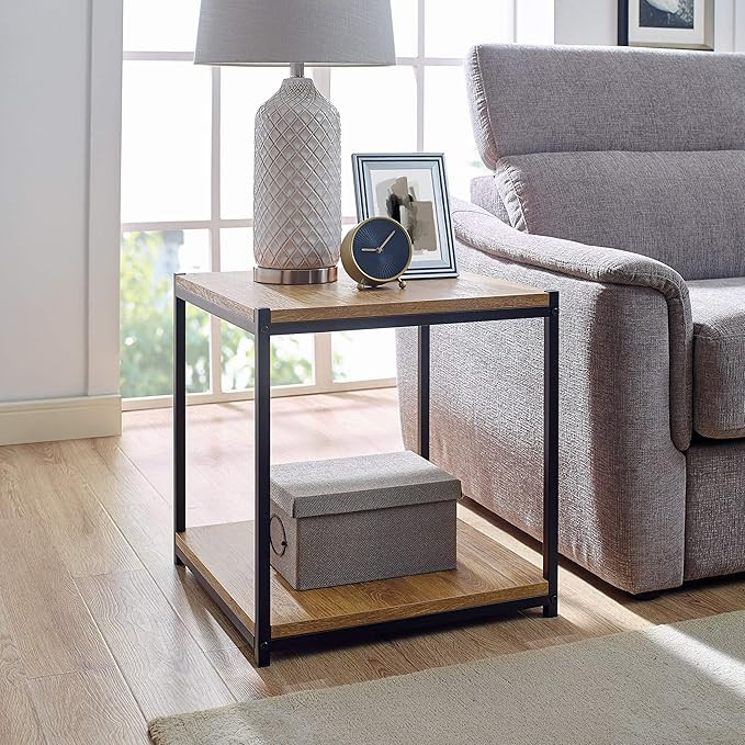 Tall Side End Table by CAFFOZ Furniture Designs |Brooklyn Series | Night Stand | Coffee Table |St... | Amazon (US)