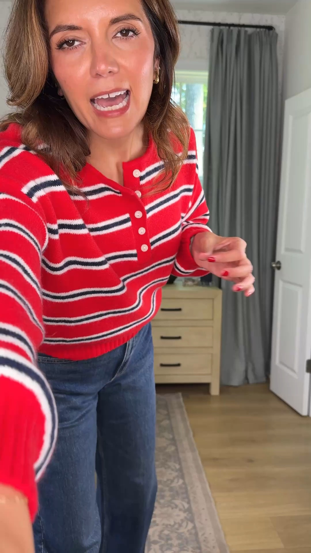Abercrombie slayed!! These barrel jeans are so good! In a size 27 tall length, sweater in a small. I’m 5’7”

#LTKTall #LTKOver40