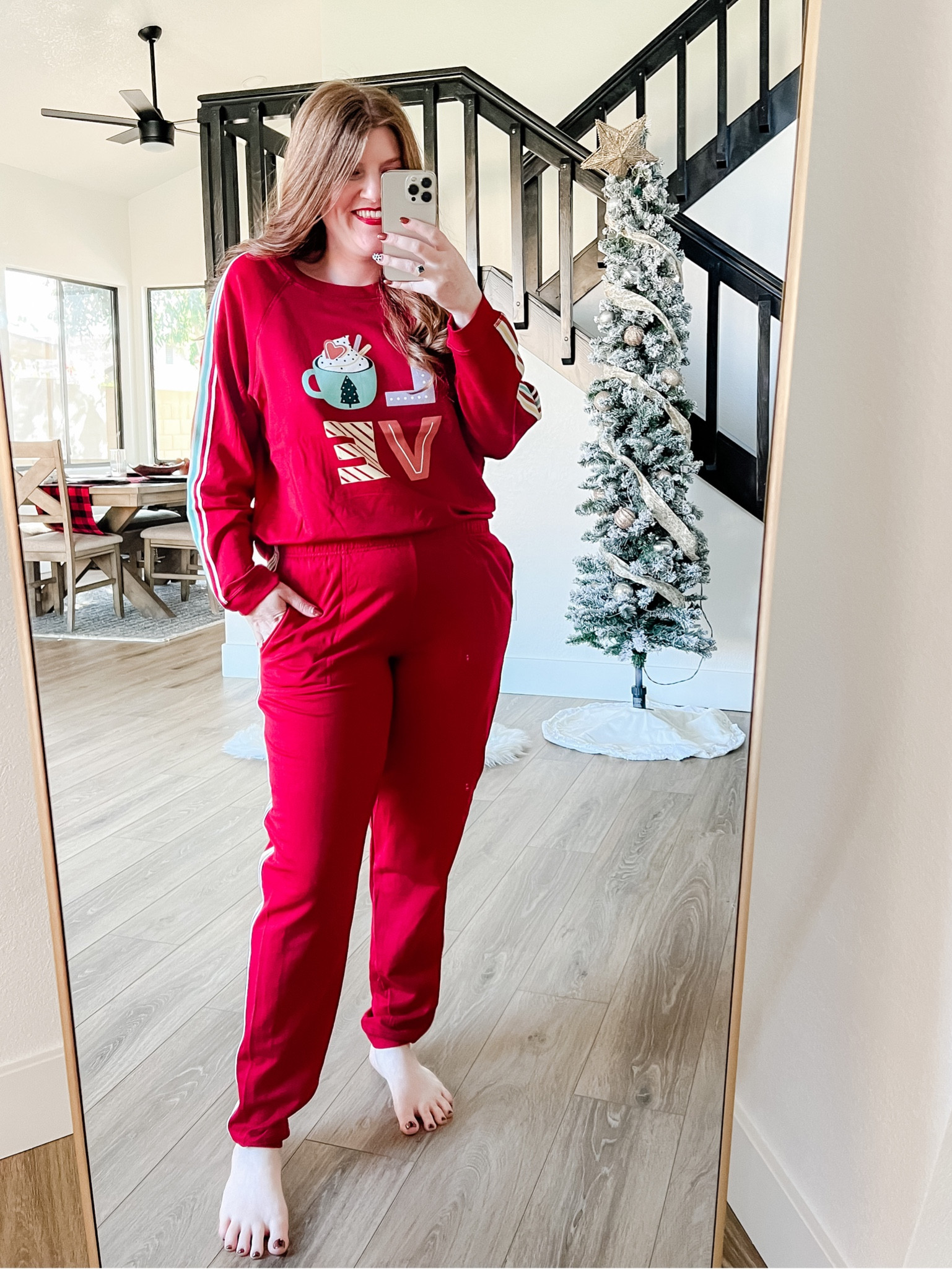 Walmart jogger set size up one! Walmart outfit. Gifts for her. 

#LTKunder50 #LTKGiftGuide #LTKHoliday