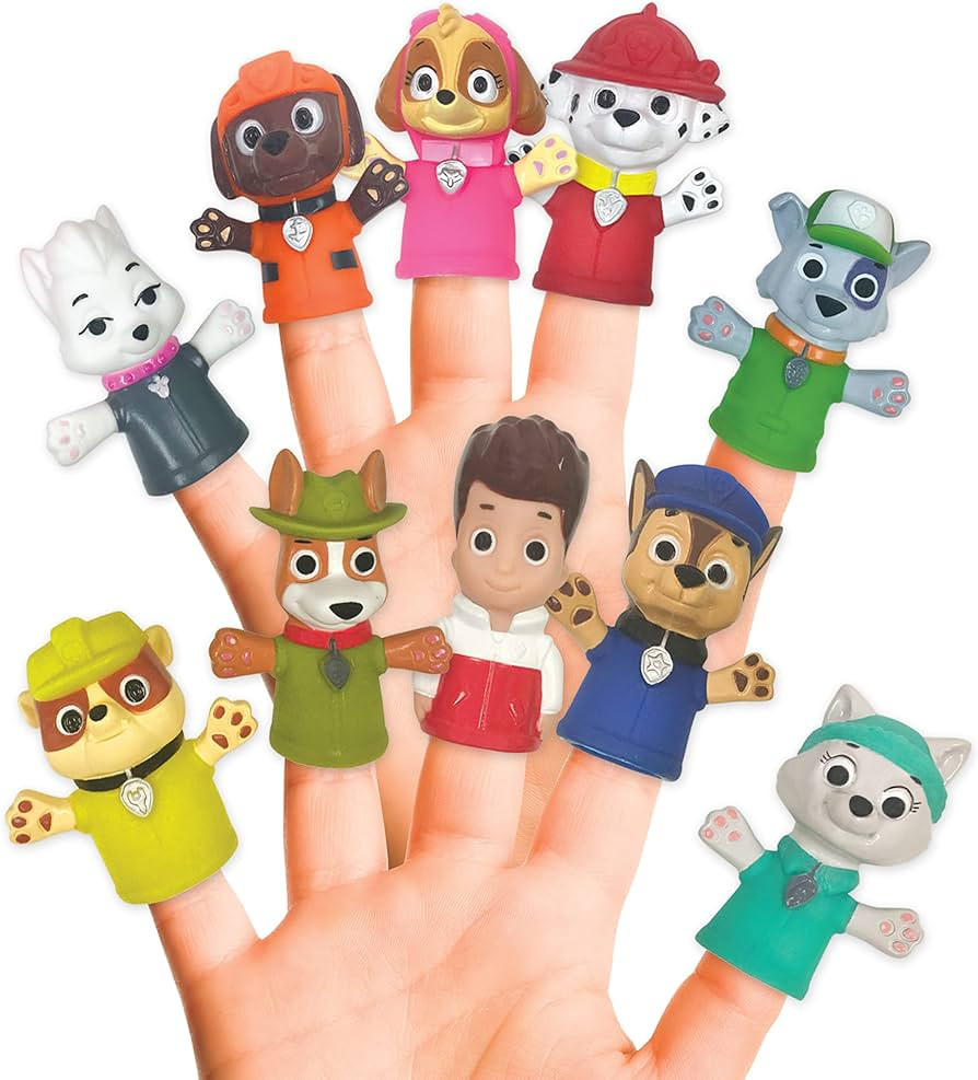 Ginsey Nickelodeon PAW Patrol 10 Piece Finger Puppet - Party Favors, Educational, Bath Toys, Floa... | Amazon (US)
