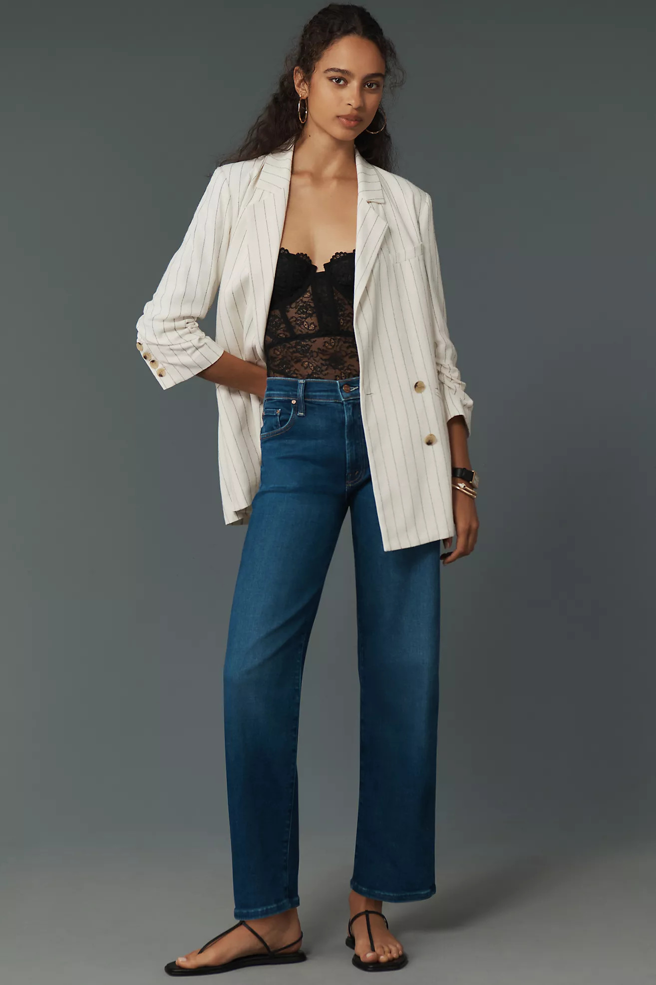 MOTHER The Rambler Mid-Rise Ankle Jeans | Anthropologie (US)