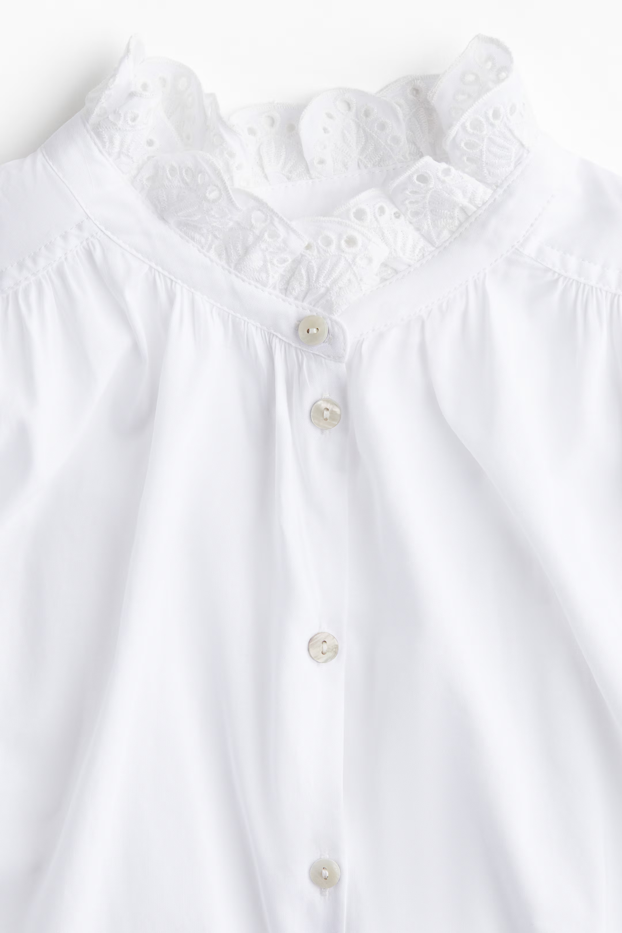 Broderie anglaise-detail blouse | H&M (UK, MY, IN, SG, PH, TW, HK)