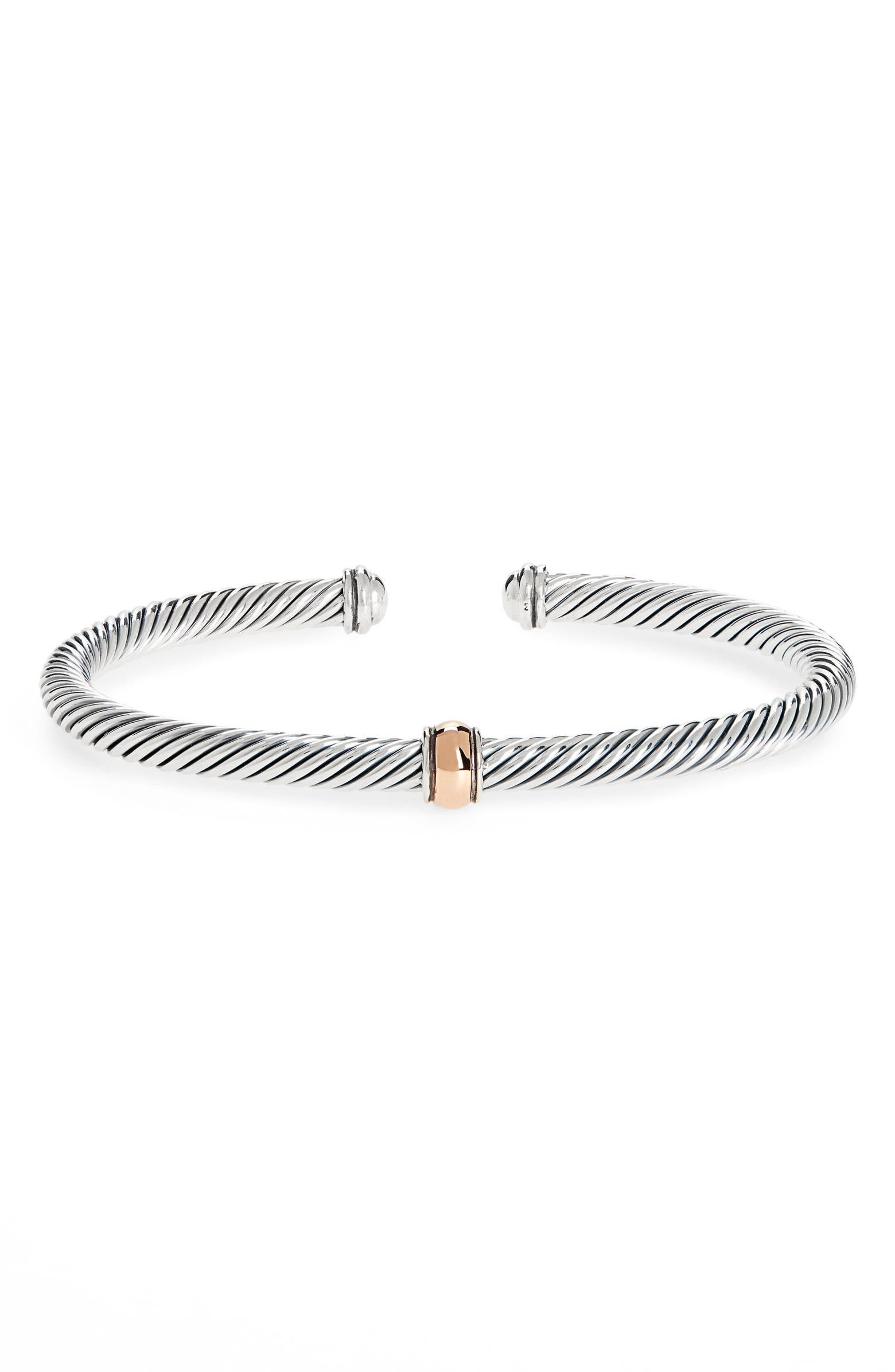 Cable Classics 18K Gold Center Station Bracelet | Nordstrom